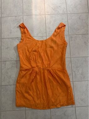 Collection Costa Blanca Orange Sleeveless Dress Large
